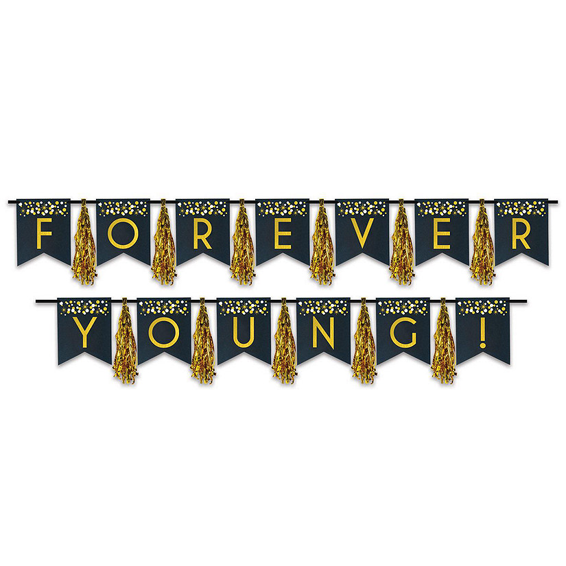 Beistle - Forever Young! Tassel Streamer - 12 Pack Image