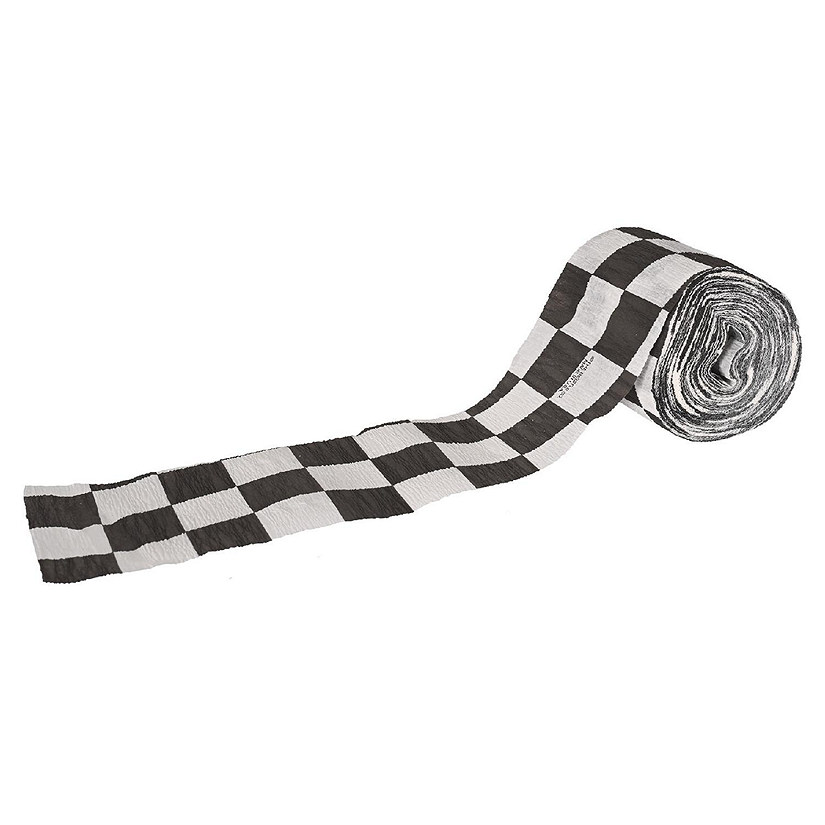 Beistle - FR Checkered Crepe Streamer - 12 Pack Image