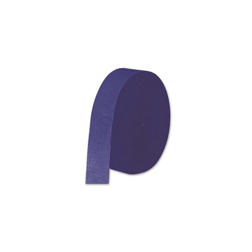 Beistle - FR Festive Crepe Streamer - Blue - 12 Pack Image