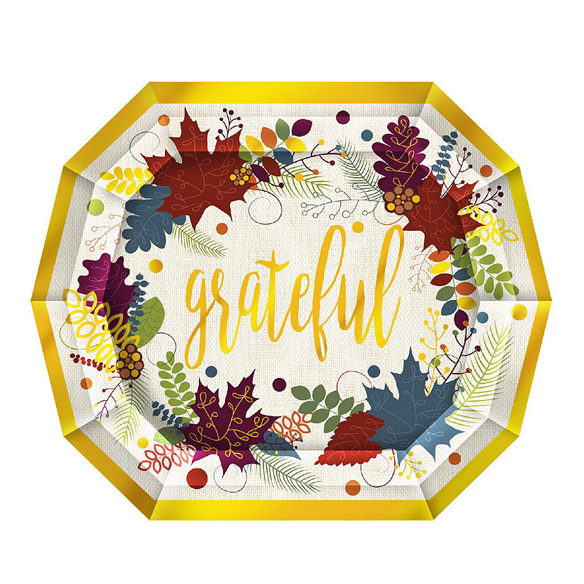 Beistle - Friendsgiving Dessert Plates - 12 Pack Image