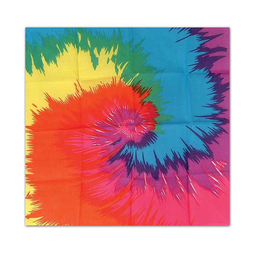 Beistle - Funky Tie-Dyed Bandana - 12 Pack Image