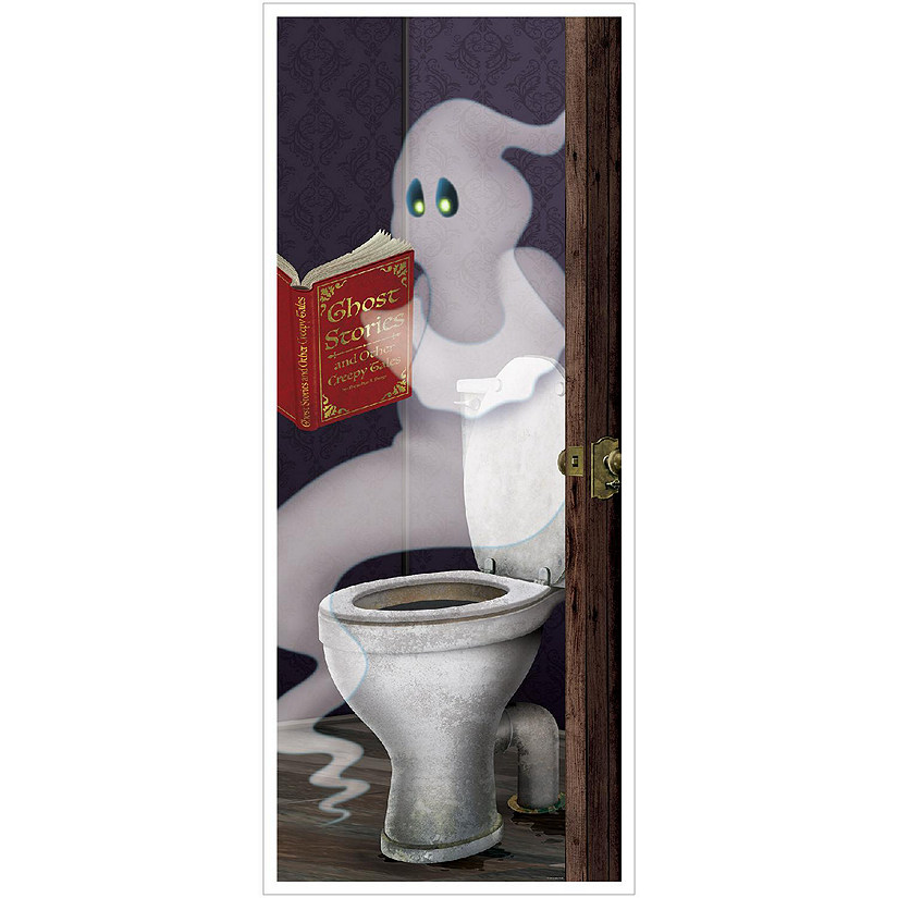 Beistle - Ghost Restroom Door Cover - 12 Pack Image
