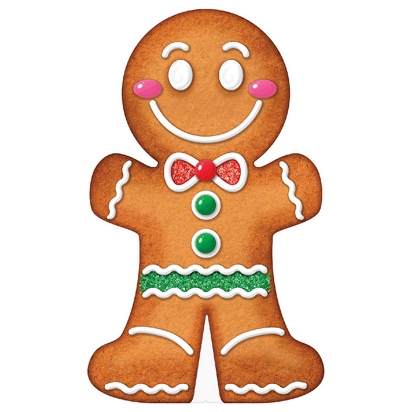 Beistle - Gingerbread Man Cookie Stand-Up - 4 Pack Image