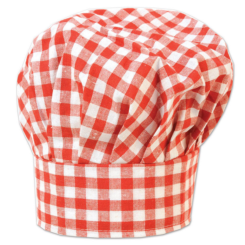 Beistle - Gingham Fabric Chef's Hat - 12 Pack Image