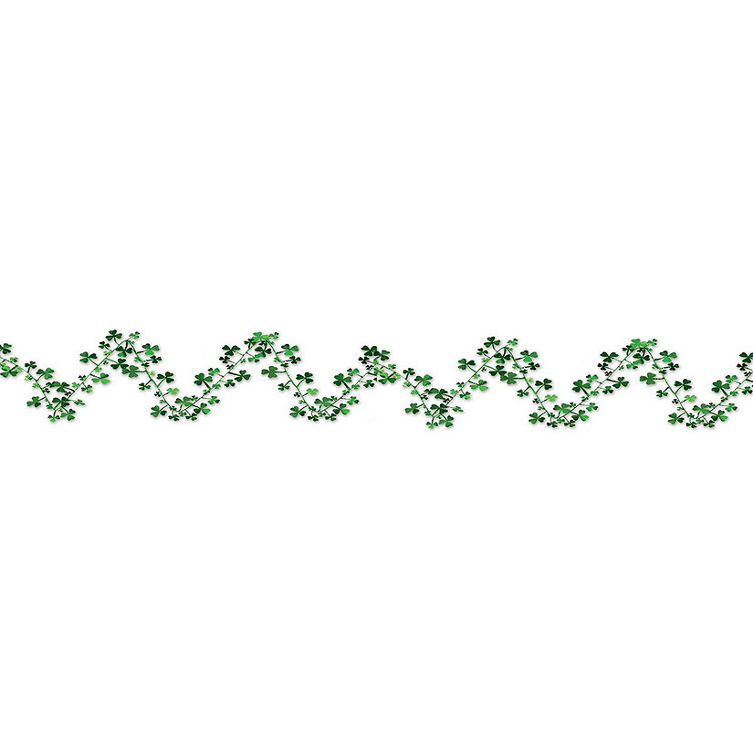 Beistle - Gleam 'N Flex Shamrock Garland - 12 Pack Image