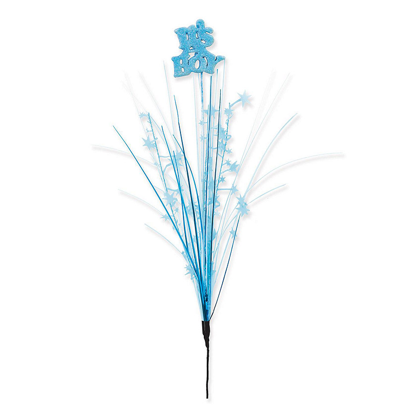 Beistle - Glittered It's A Boy Metallic Star Spray - 12 Pack Image