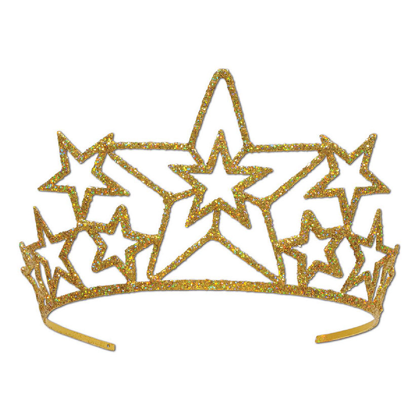 Beistle - Glittered Metal Star Tiara - 6 Pack Image