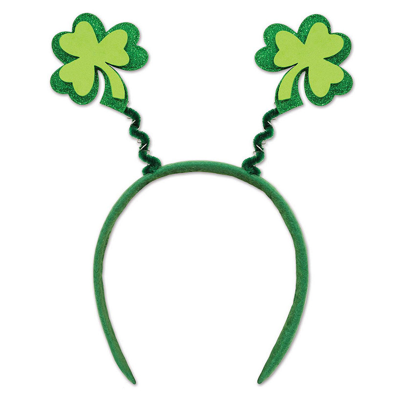 Beistle - Glittered Shamrock Boppers - Flower - 12 Pack Image