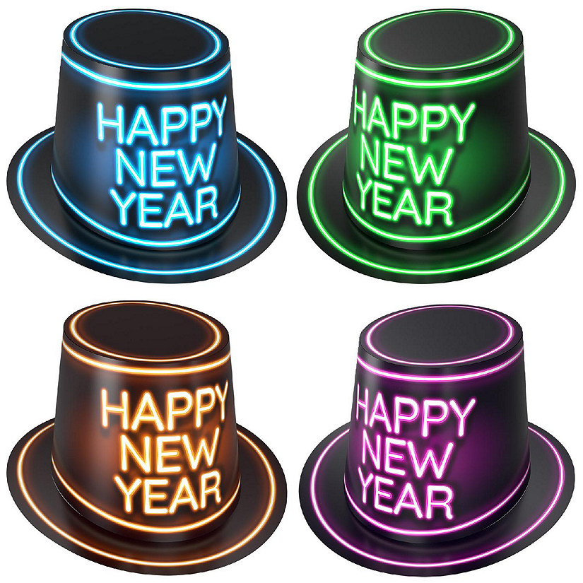 Beistle - Glowing New Year Hi-Hats - 25 Pack Image