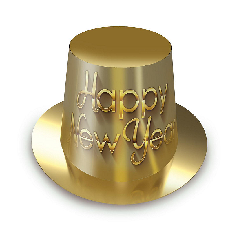 Beistle - Golden New Year Hi-Hat - 25 Pack Image