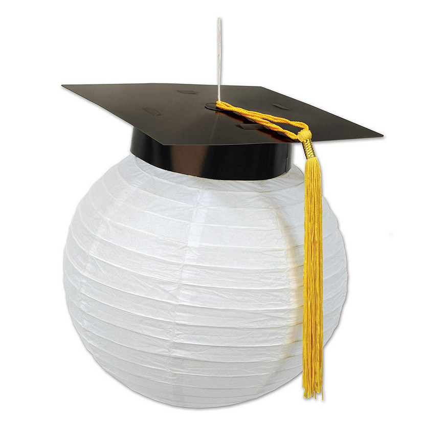Beistle - Grad Cap Paper Lanterns - 6 Pack Image