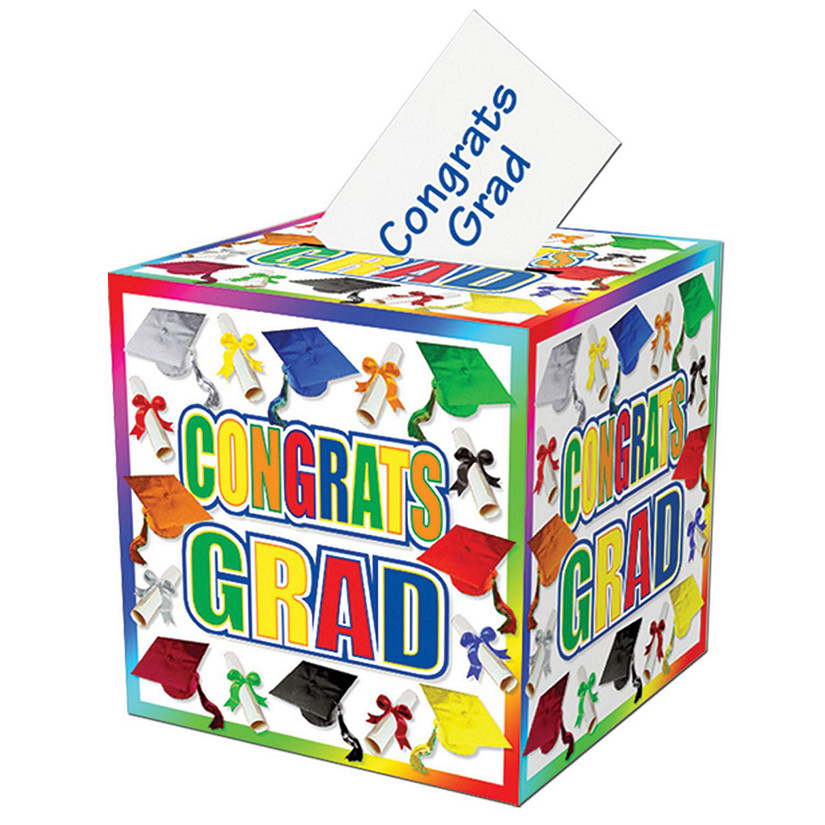 Beistle - Graduation Card Box - 12" x 12" - 6 Pack Image