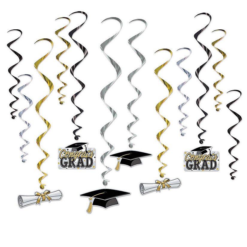 Beistle - Graduation Whirls - 6 Pack Image