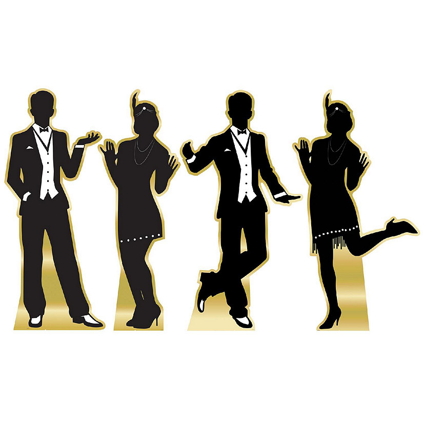 Beistle - Great 20's Dancer Silhouette Stand-Ups - 1 Pack Image