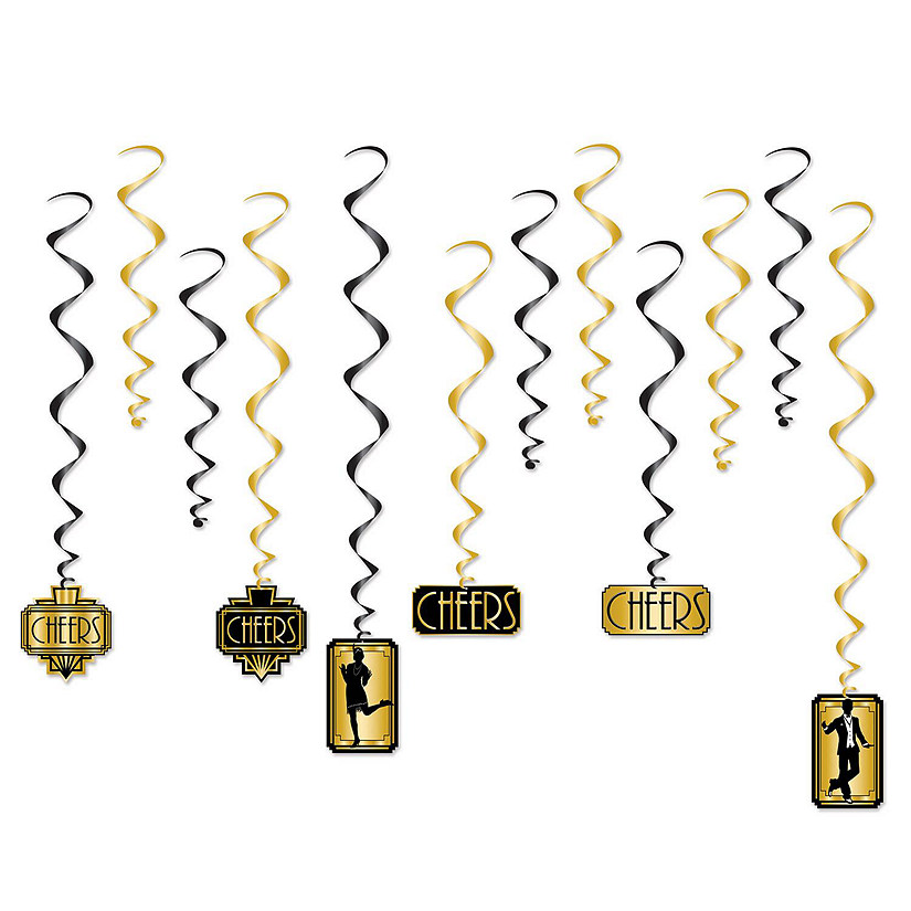 Beistle - Great 20's Whirls - 6 Pack Image