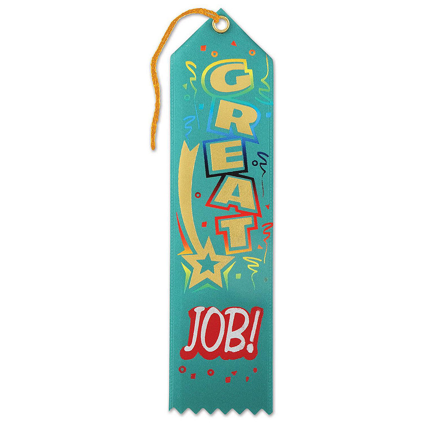 Beistle - Great Job! Award Ribbon - 6 Pack Image