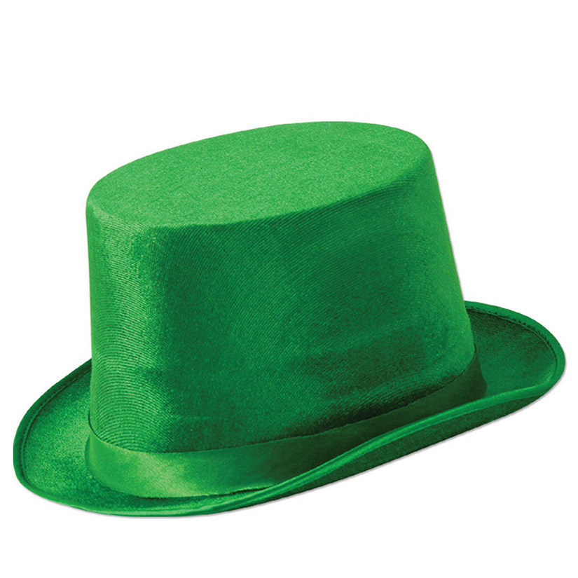 Beistle - Green Vel-Felt Top Hat - 12 Pack Image