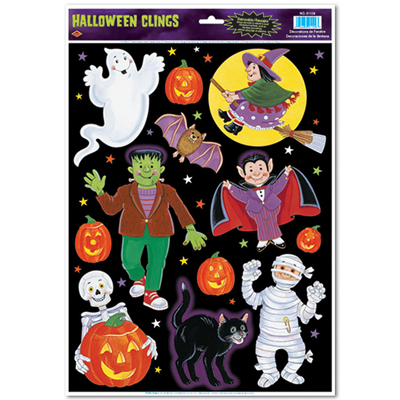Beistle - Halloween Character Clings - 12 Pack Image