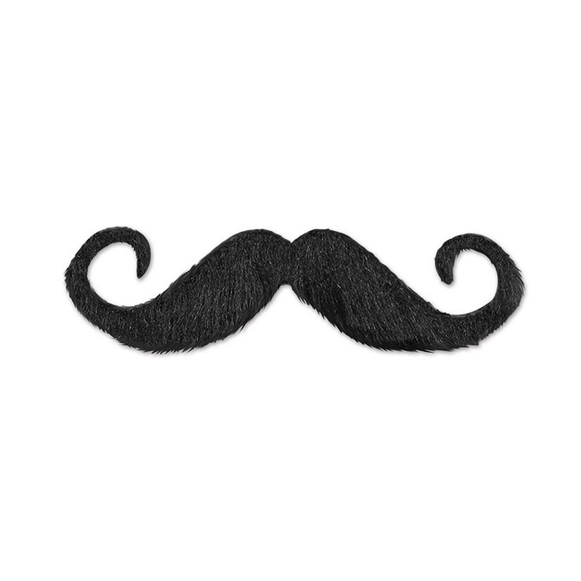 Beistle - Handlebar Hairy 'stache - 12 Pack Image
