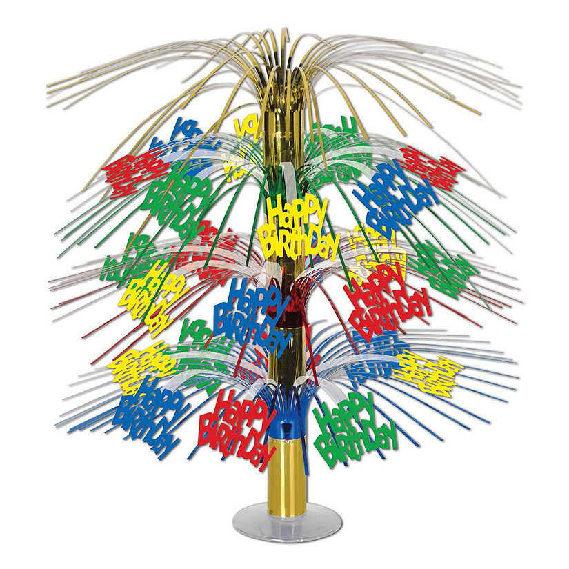 Beistle - Happy Birthday Cascade Centerpiece - 6 Pack Image