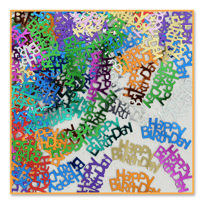 Beistle - Happy Birthday Confetti - 6 Pack Image
