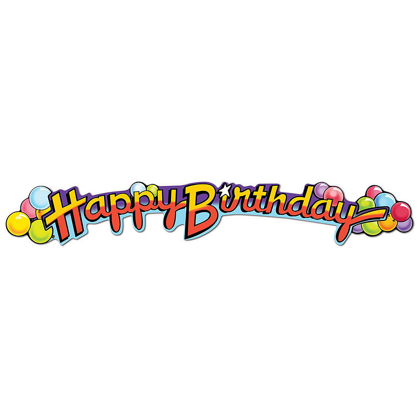 Beistle - Happy Birthday Streamer - 12 Pack Image