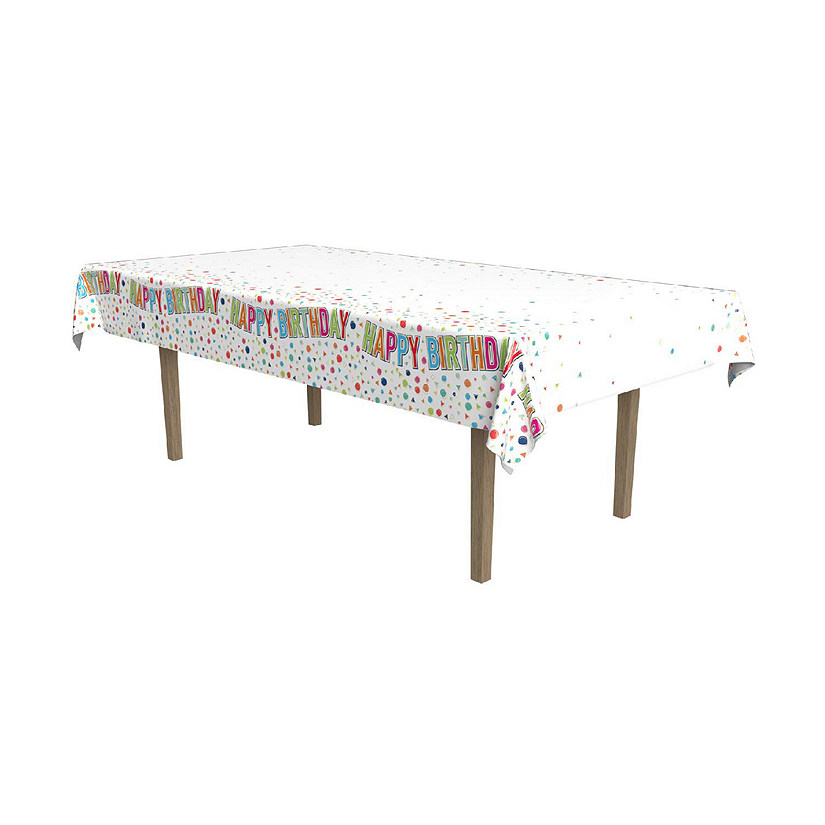 Beistle - Happy Birthday Tablecover - 12 Pack Image