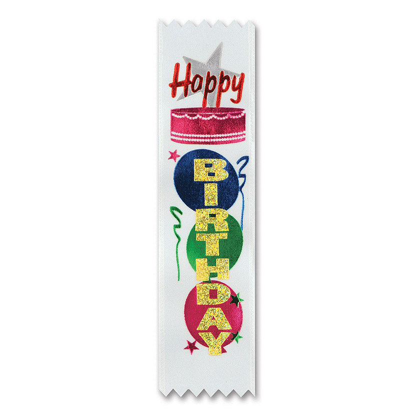 Beistle - Happy Birthday Value Pack Ribbons - 3 Pack Image