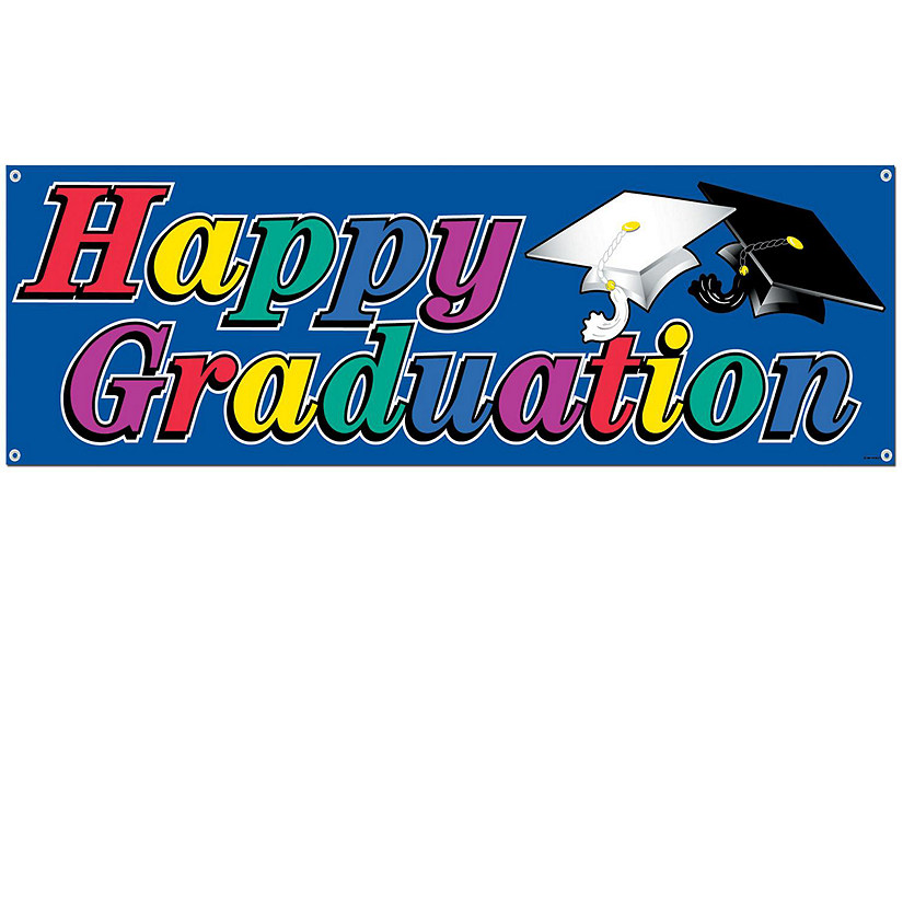 Beistle - Happy Graduation Sign Banner - 12 Pack Image