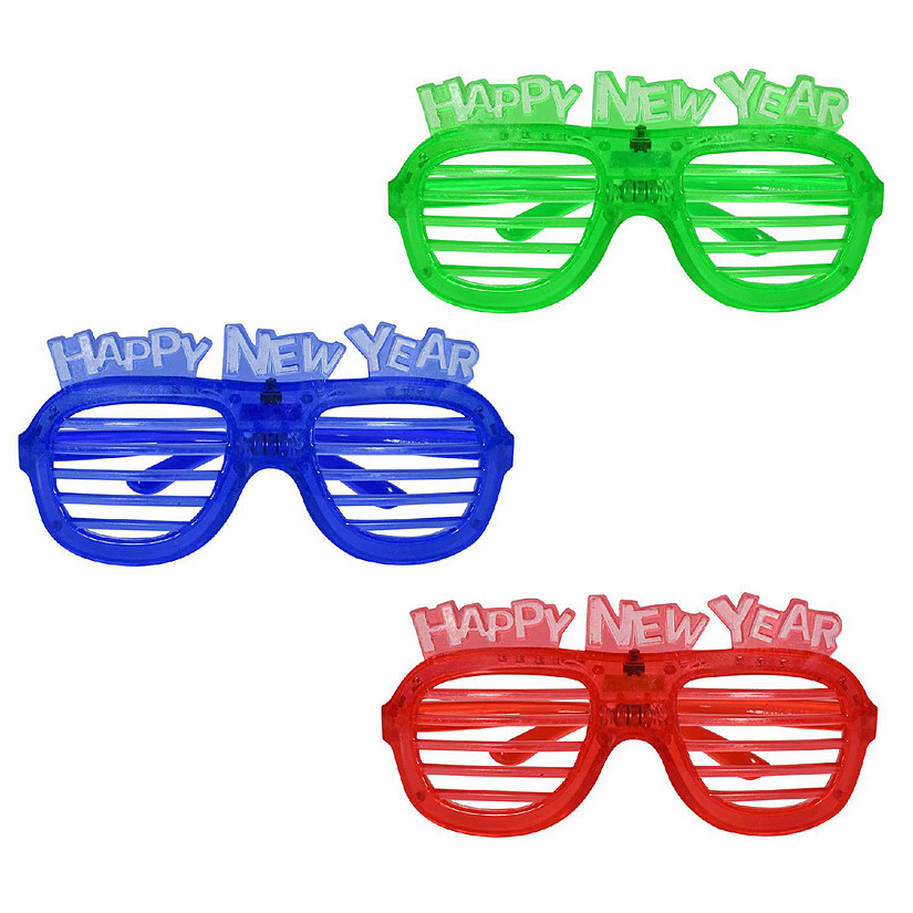 Beistle - Happy New Year LED Shutter Glasses - 12 Pack Image