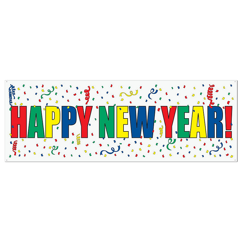 Happy New Year Türdeko Fürs Badezimmer – Party-Dekoration Zum Jahreswechsel