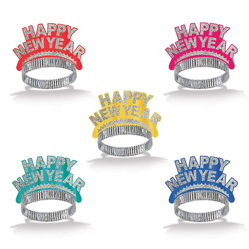 Beistle - Happy New Year Tiaras - 50 Pack Image