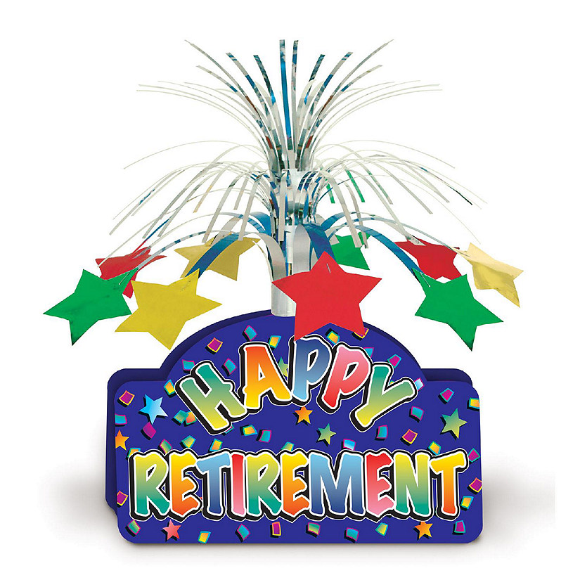 Beistle - Happy Retirement Centerpiece - 12 Pack Image