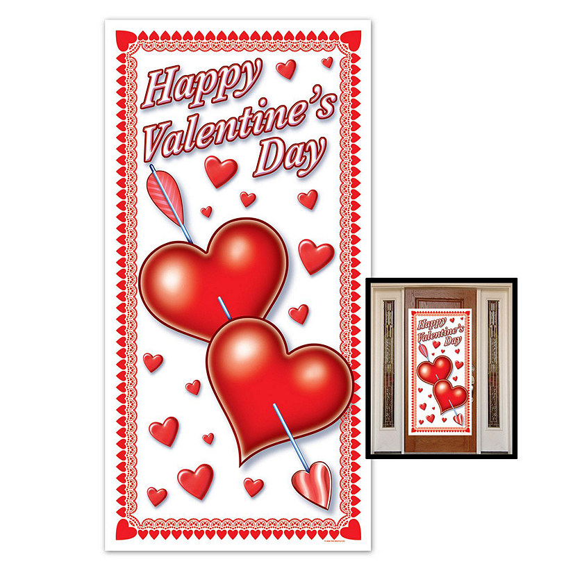 Beistle - Happy Valentine's Day Door Cover - 12 Pack Image