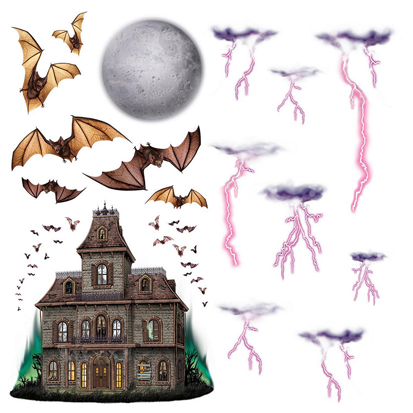 Beistle - Haunted House &amp; Night Sky Props - 12 Pack Image