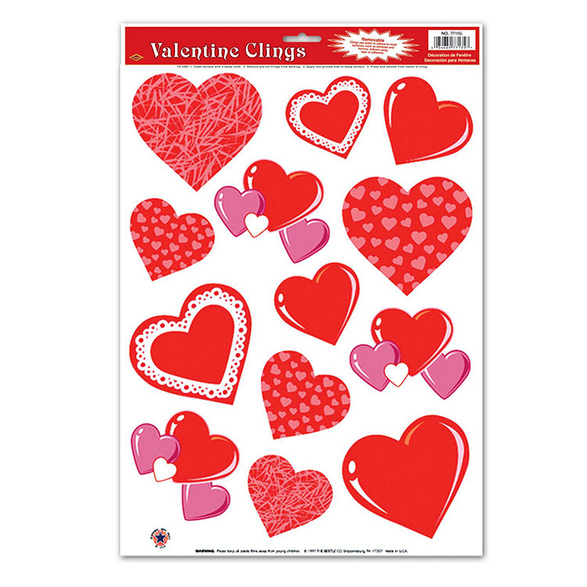 Beistle - Heart Clings - 12 Pack Image
