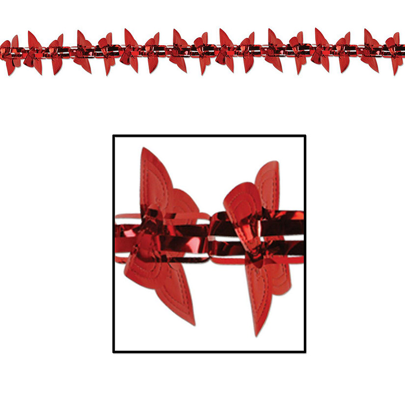 Beistle 54240 Spring Leaf Garland - 12 Foot Green Tissue Decoration For Parties & Events