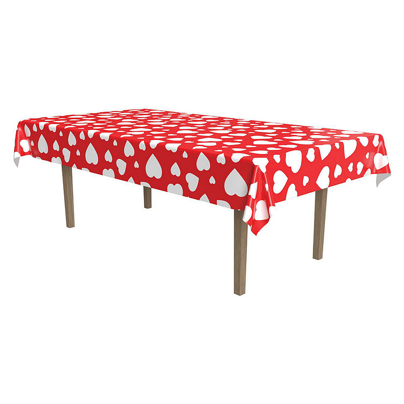 Beistle - Heart Tablecover - 12 Pack Image
