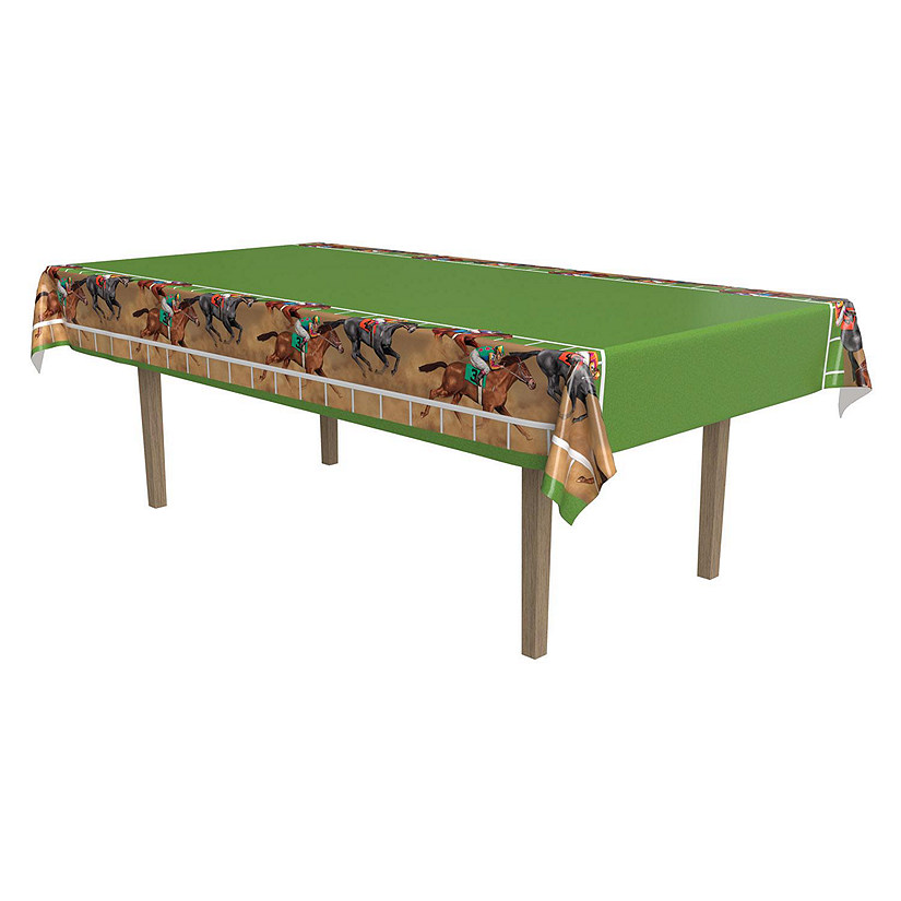 Beistle - Horse Racing Tablecover - 12 Pack Image