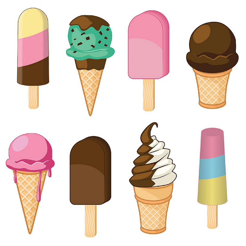 Beistle - Ice Cream Cutouts - 12 Pack Image