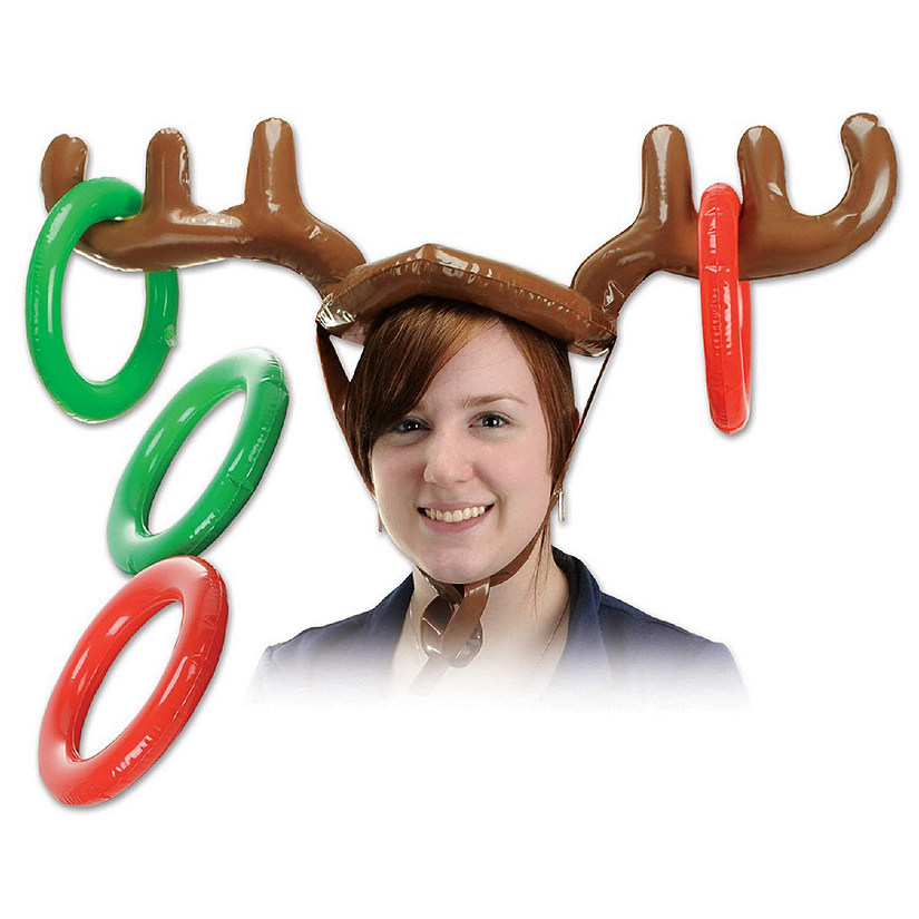 Beistle - Inflatable Reindeer Ring Toss - 12 Pack Image