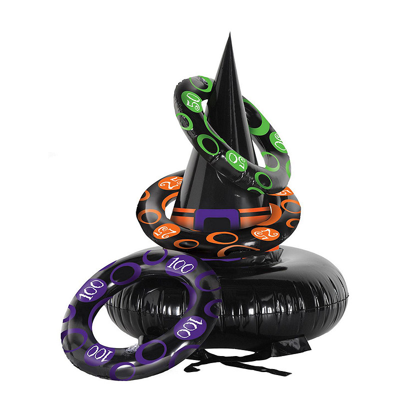 Beistle - Inflatable Witch Hat Ring Toss - 12 Pack Image