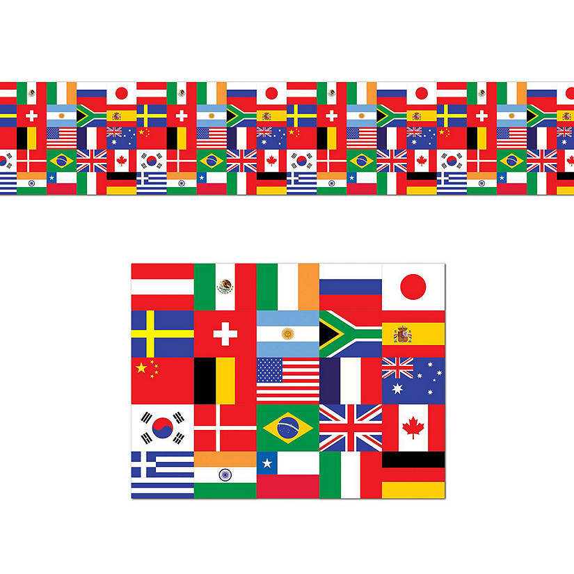Beistle - International Flag Decorating  Material - 12 Pack Image