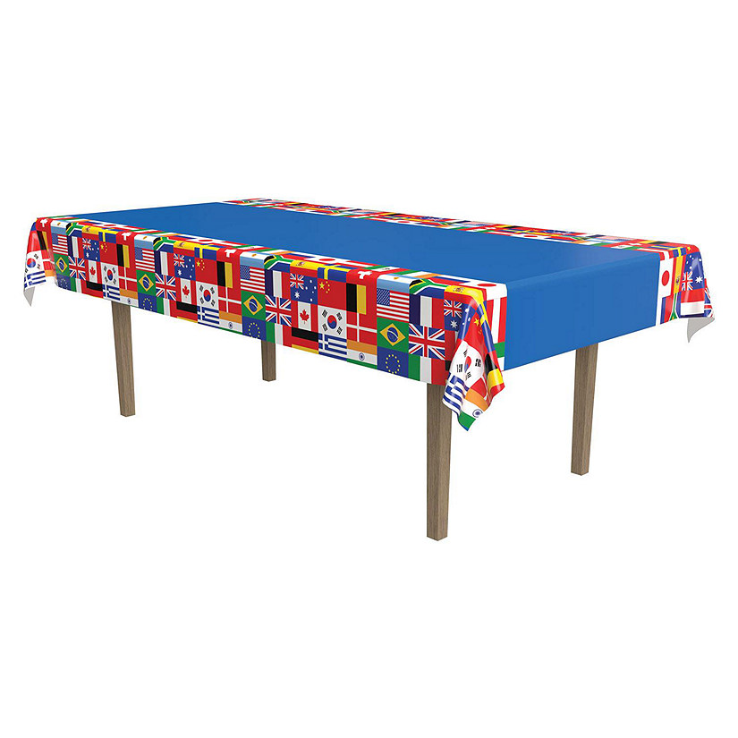 Beistle - International Flag Tablecover - 12 Pack Image