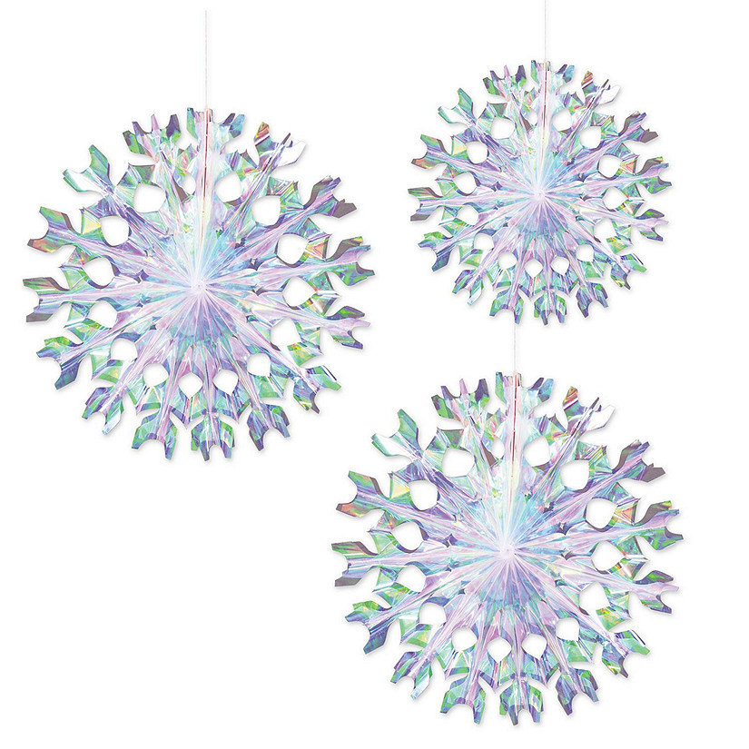 Beistle - Iridescent Fans - 6 Pack Image