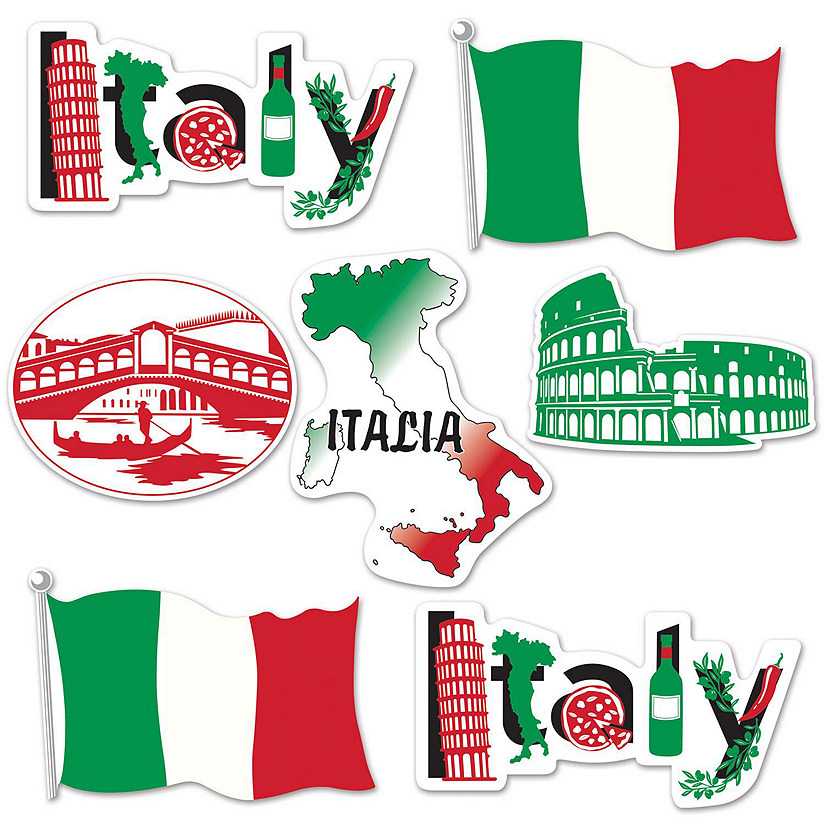Beistle - Italian Cutouts - 12 Pack Image