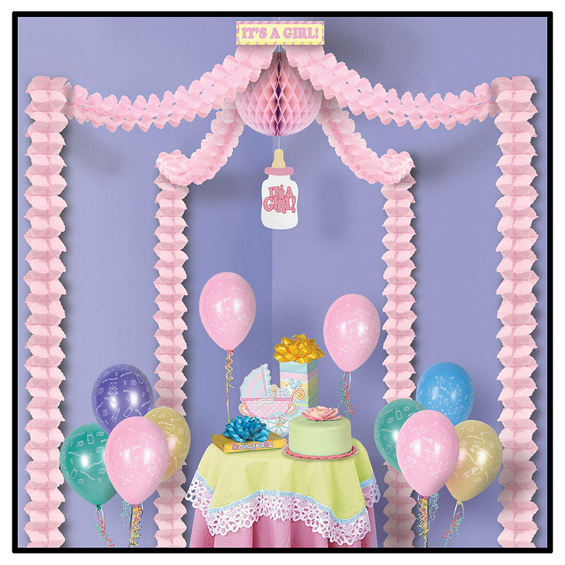 Beistle - It's A Girl! Party Canopy - 6 Pack Image