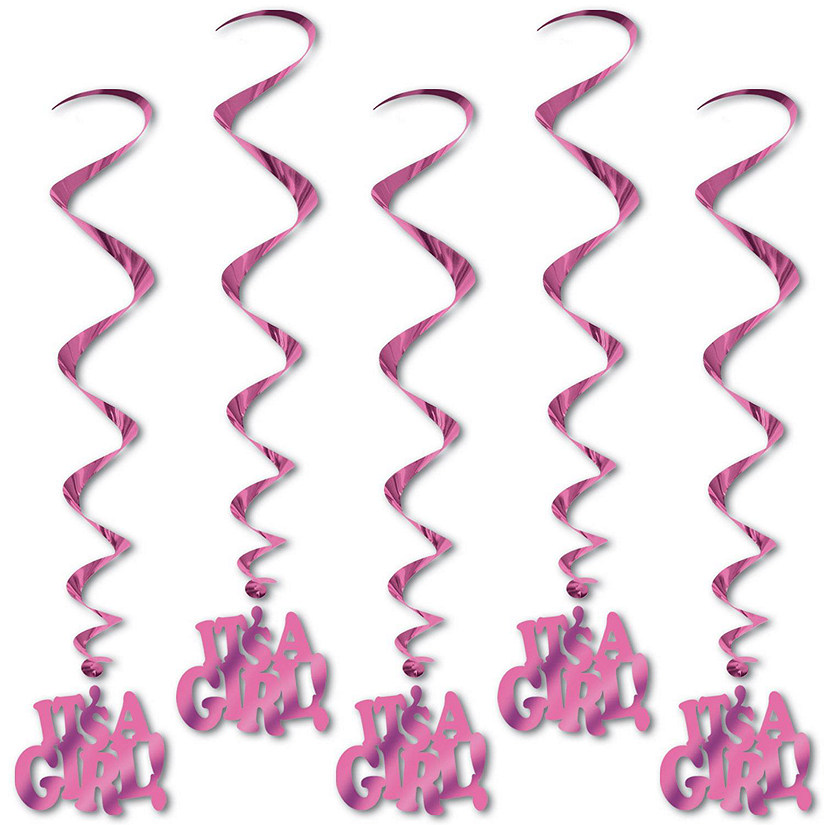 Beistle - It's A Girl! Whirls - 6 Pack Image