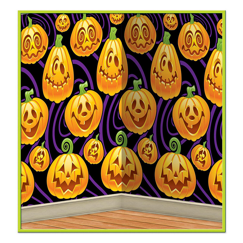 Beistle - Jack-O-Lantern Backdrop - 6 Pack Image
