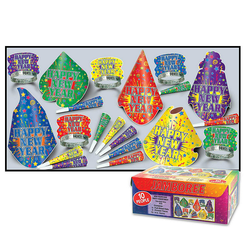 Beistle - Jamboree New Year's Eve Assorted for 10 - 1 Pack Image